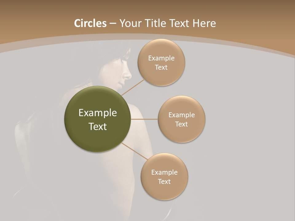 A Woman In A Black Dress With Her Back Turned To The Camera PowerPoint Template