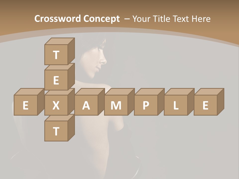 A Woman In A Black Dress With Her Back Turned To The Camera PowerPoint Template