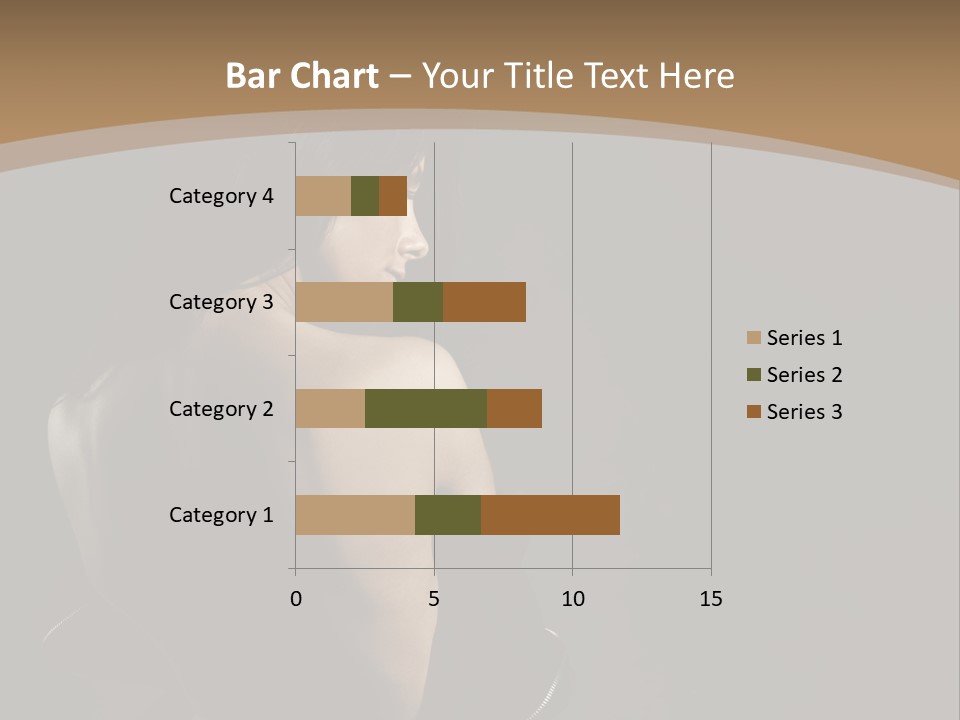 A Woman In A Black Dress With Her Back Turned To The Camera PowerPoint Template