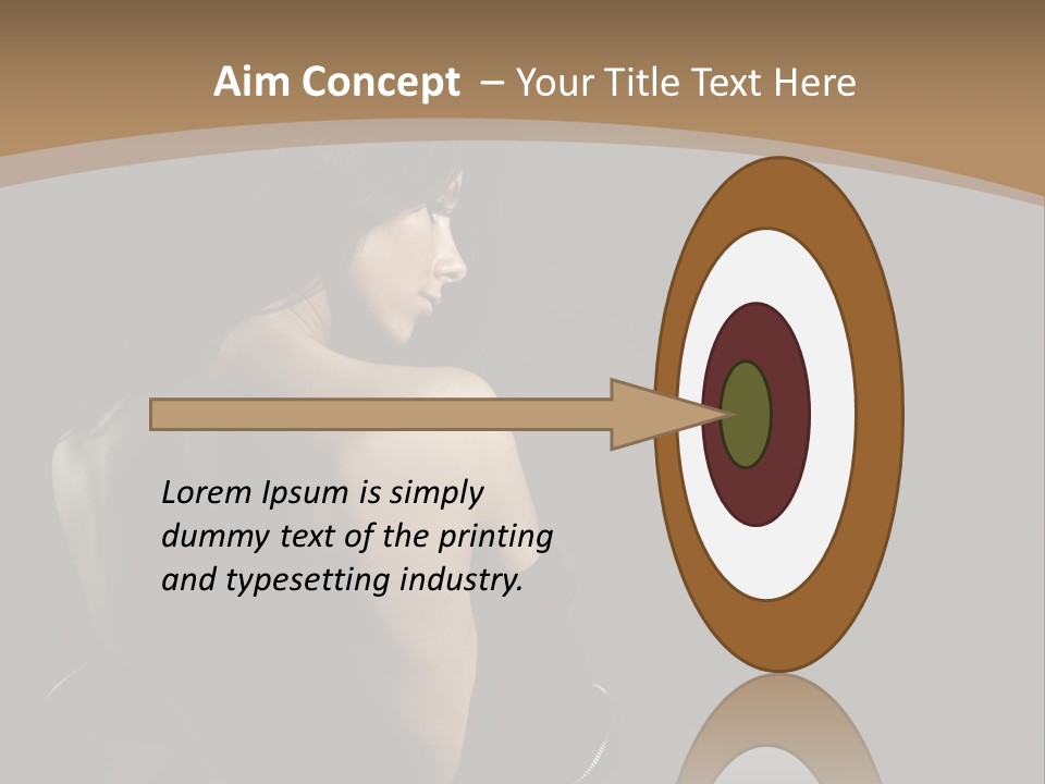 A Woman In A Black Dress With Her Back Turned To The Camera PowerPoint Template