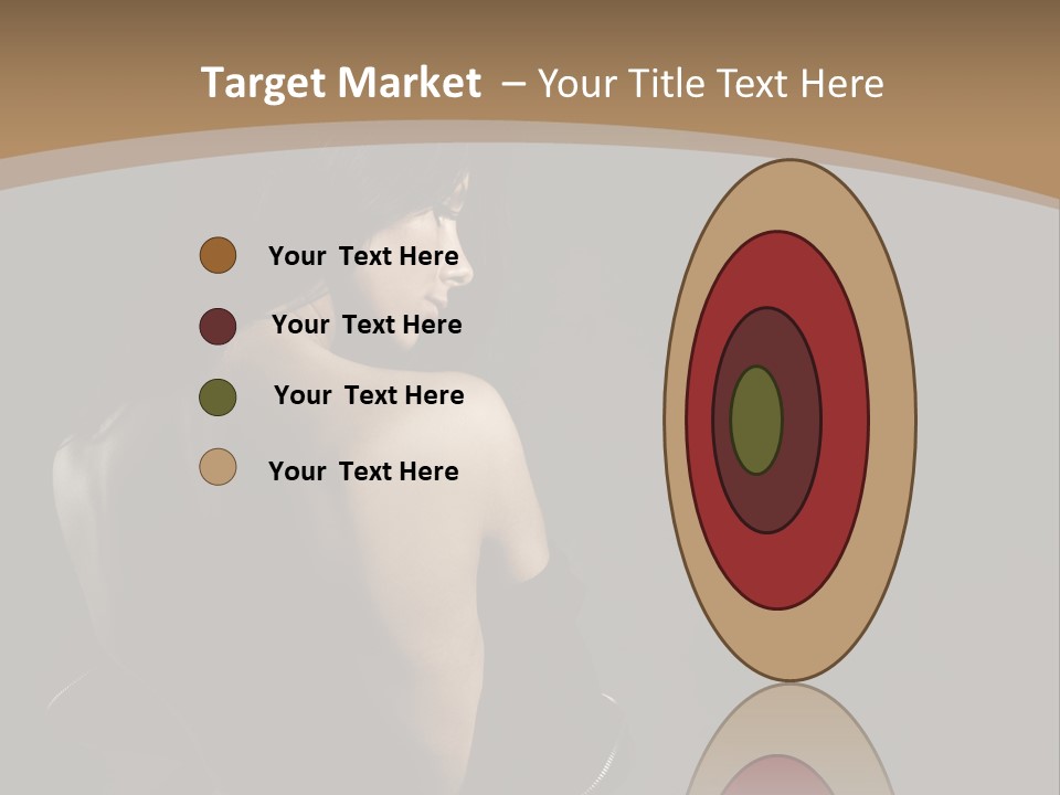 A Woman In A Black Dress With Her Back Turned To The Camera PowerPoint Template