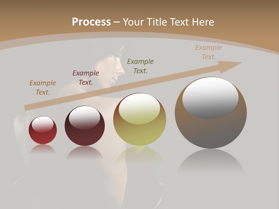 A Woman In A Black Dress With Her Back Turned To The Camera PowerPoint Template