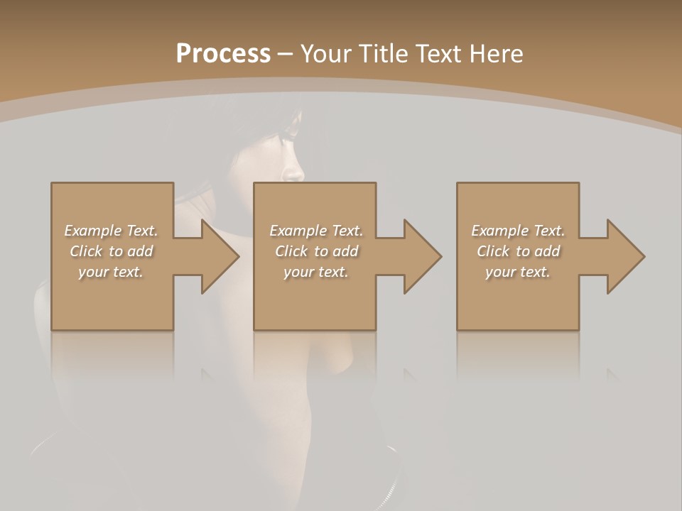 A Woman In A Black Dress With Her Back Turned To The Camera PowerPoint Template
