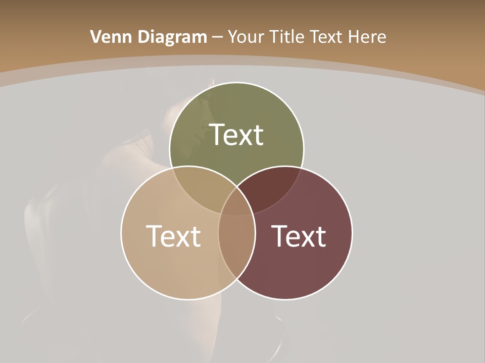 A Woman In A Black Dress With Her Back Turned To The Camera PowerPoint Template