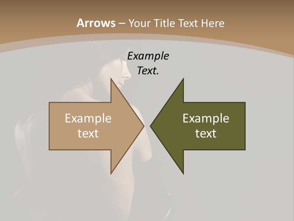 A Woman In A Black Dress With Her Back Turned To The Camera PowerPoint Template