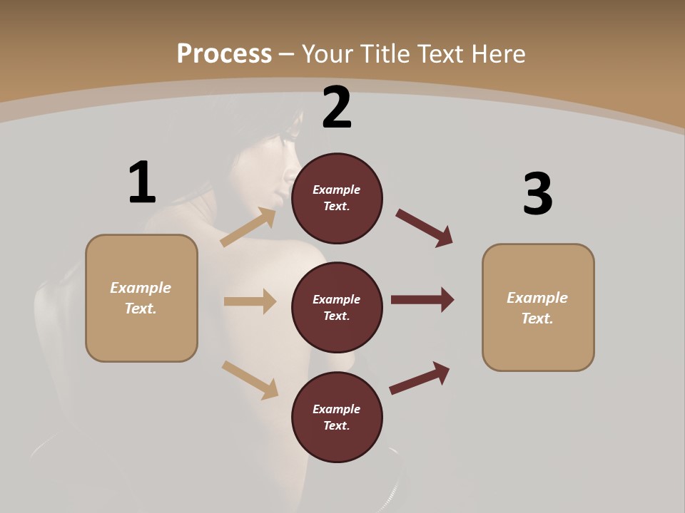 A Woman In A Black Dress With Her Back Turned To The Camera PowerPoint Template