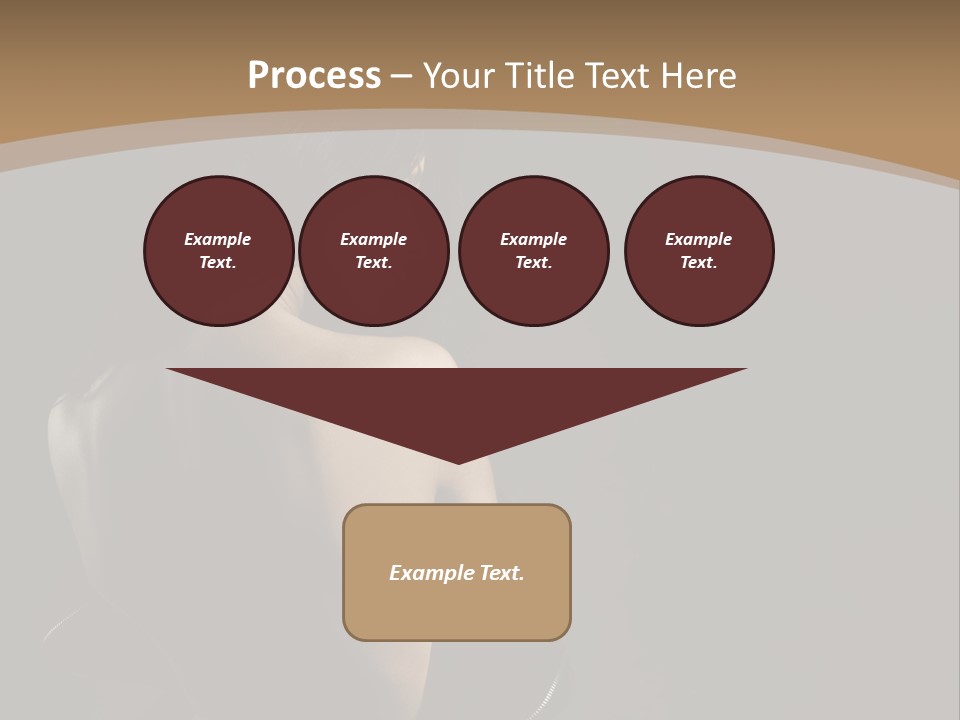 A Woman In A Black Dress With Her Back Turned To The Camera PowerPoint Template