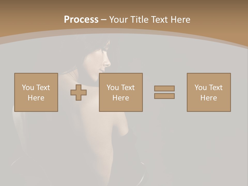A Woman In A Black Dress With Her Back Turned To The Camera PowerPoint Template