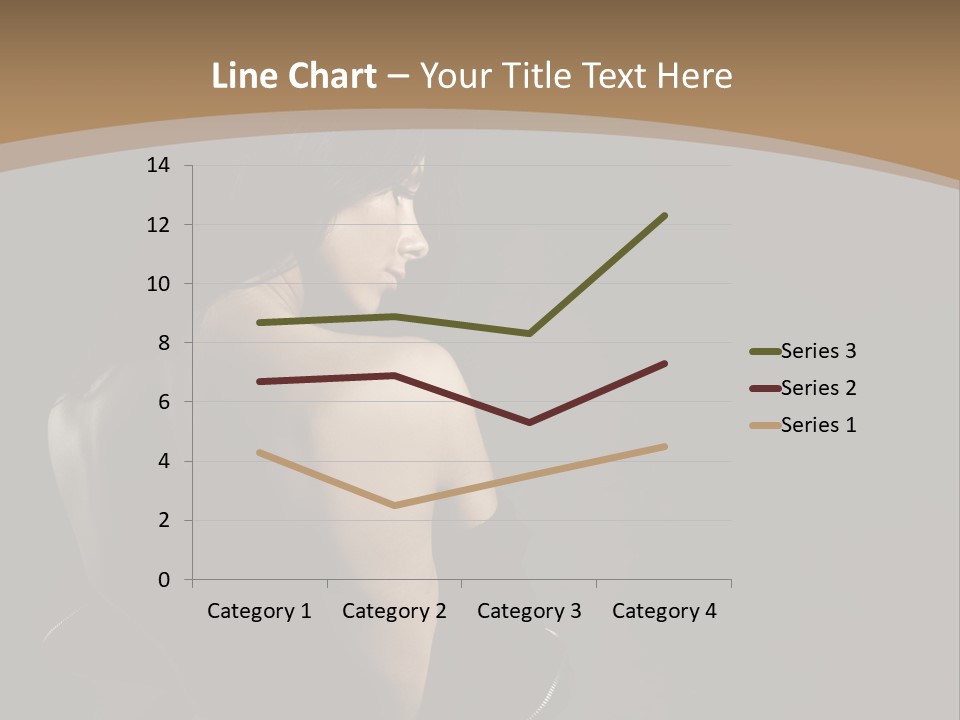 A Woman In A Black Dress With Her Back Turned To The Camera PowerPoint Template