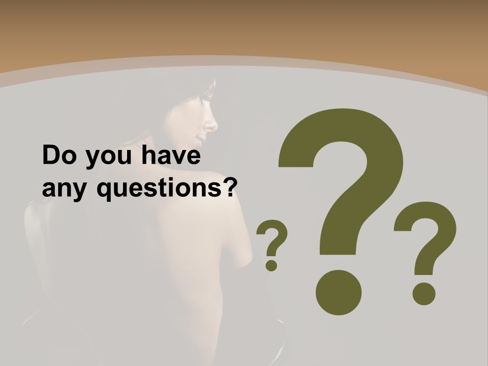 A Woman In A Black Dress With Her Back Turned To The Camera PowerPoint Template