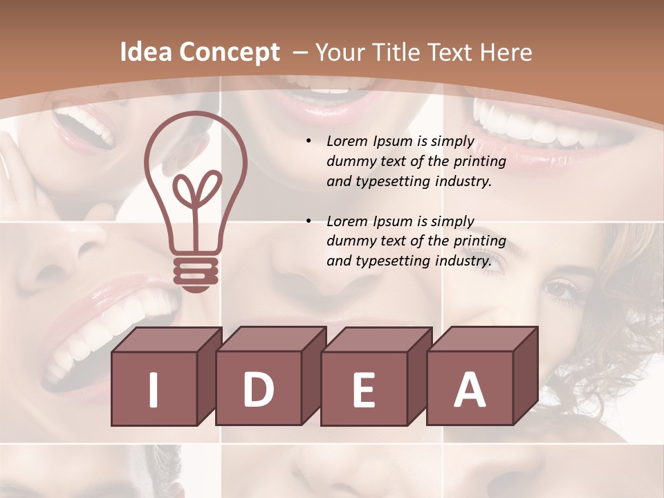 Care Happy Young PowerPoint Template