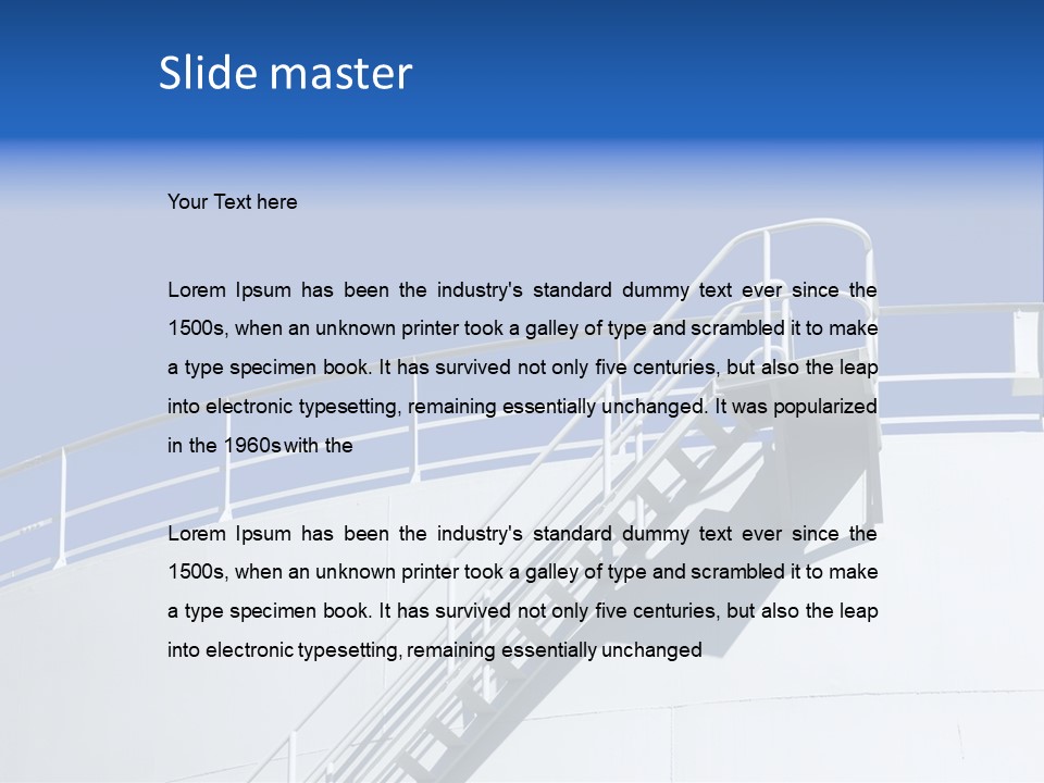 Gas Gray Manufacturing PowerPoint Template