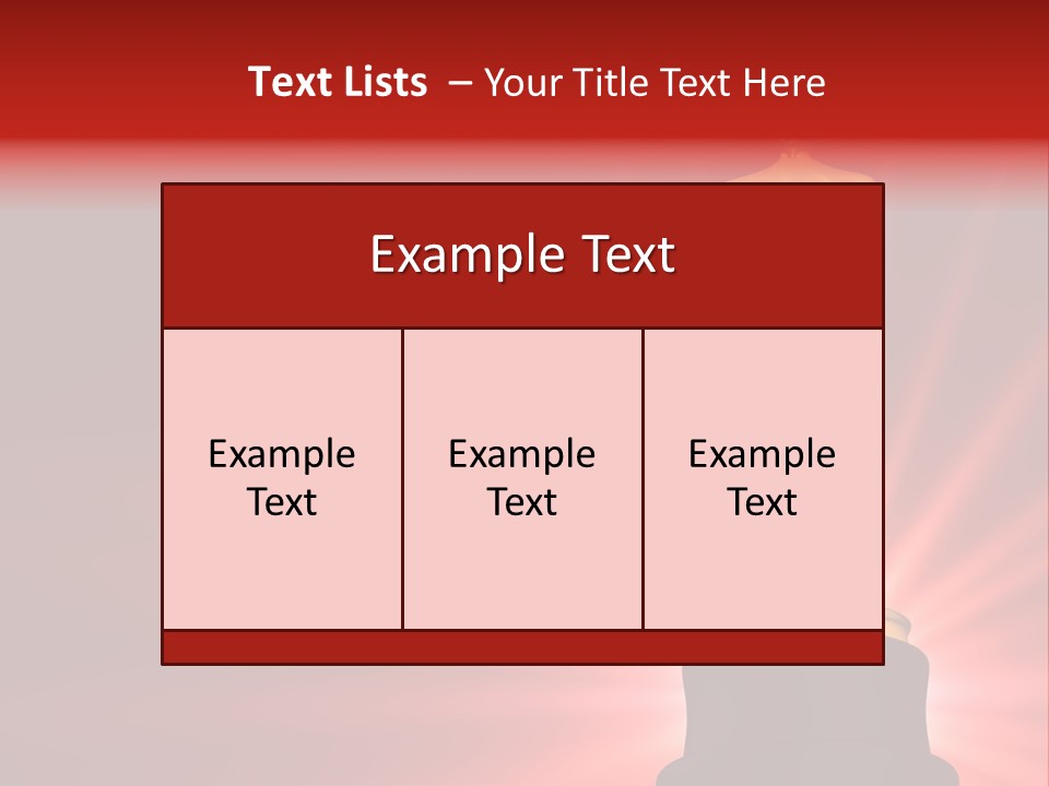 A Golden Statue With A Red Background PowerPoint Template