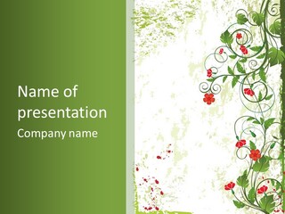 Plant Beauty Abstract PowerPoint Template