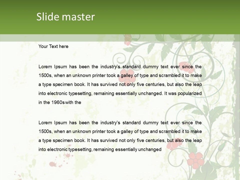 Plant Beauty Abstract PowerPoint Template