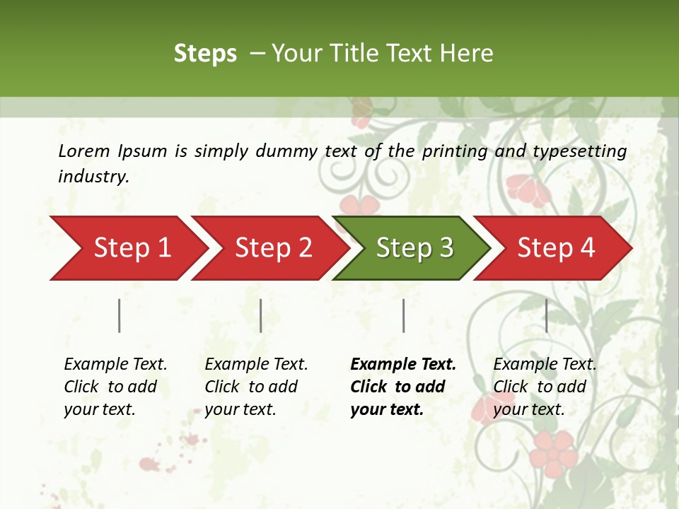 Plant Beauty Abstract PowerPoint Template