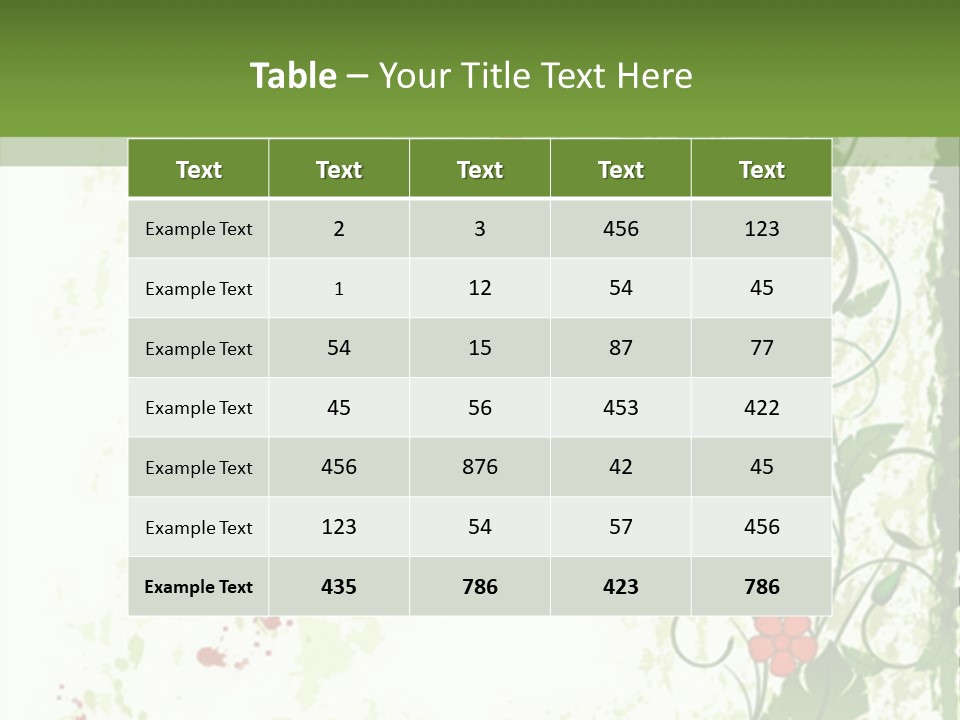 Plant Beauty Abstract PowerPoint Template