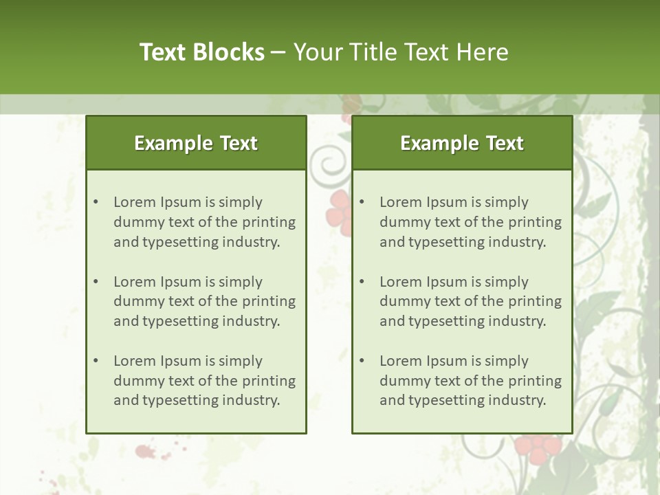 Plant Beauty Abstract PowerPoint Template
