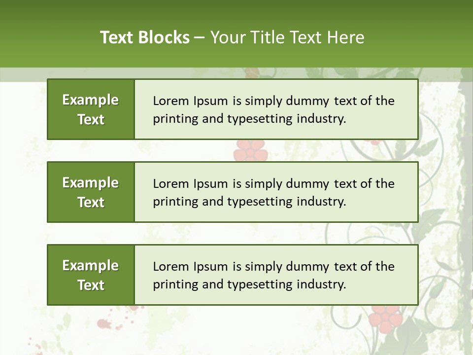 Plant Beauty Abstract PowerPoint Template