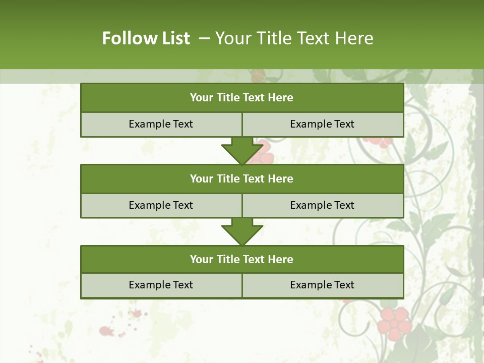 Plant Beauty Abstract PowerPoint Template
