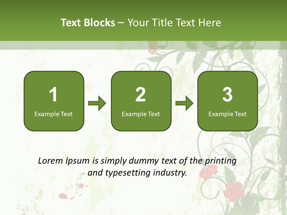 Plant Beauty Abstract PowerPoint Template