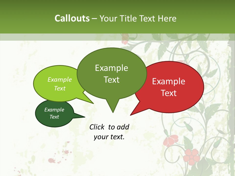 Plant Beauty Abstract PowerPoint Template