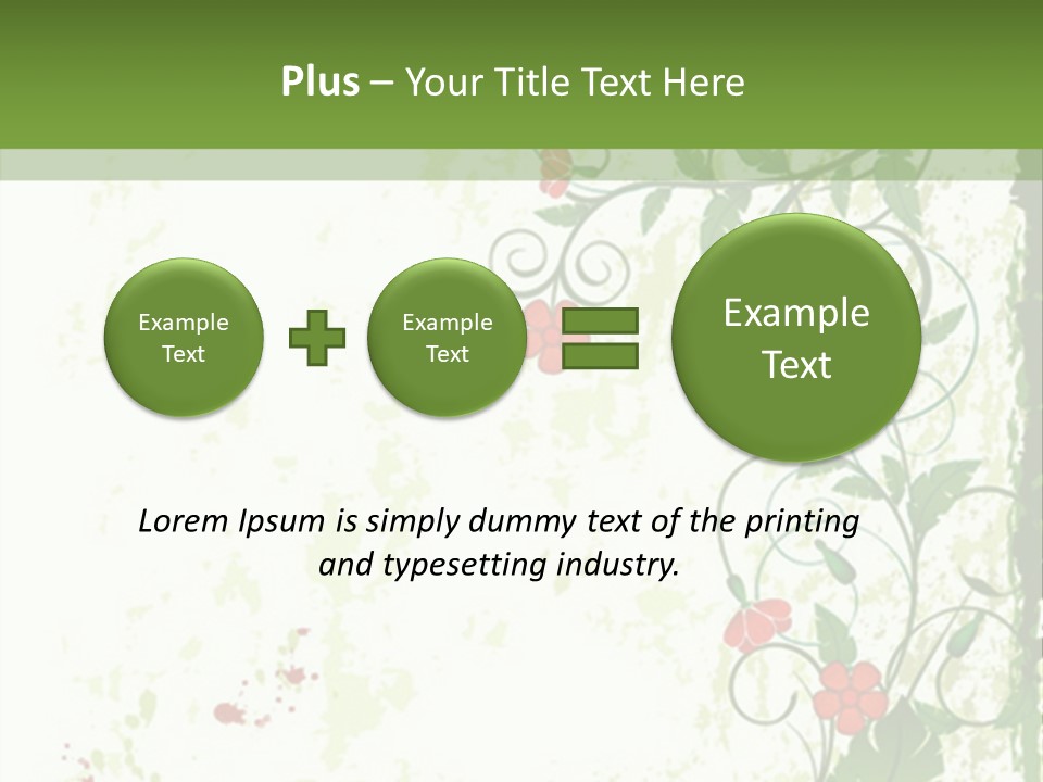 Plant Beauty Abstract PowerPoint Template