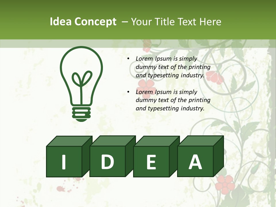Plant Beauty Abstract PowerPoint Template