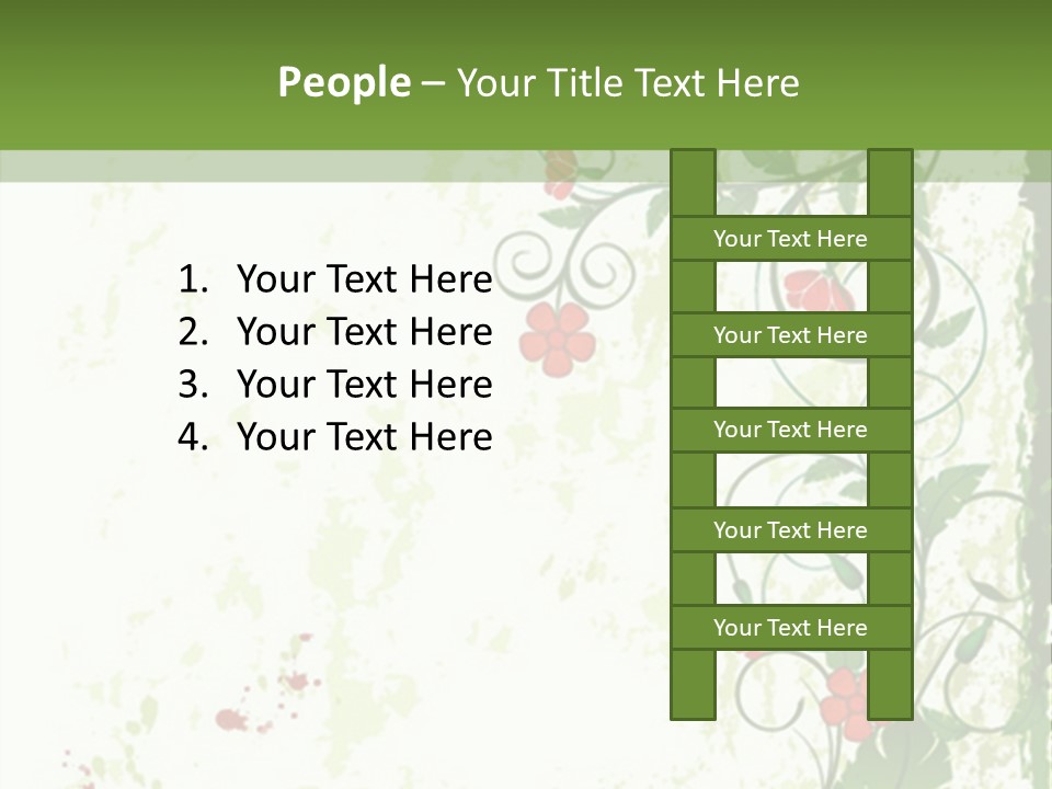 Plant Beauty Abstract PowerPoint Template