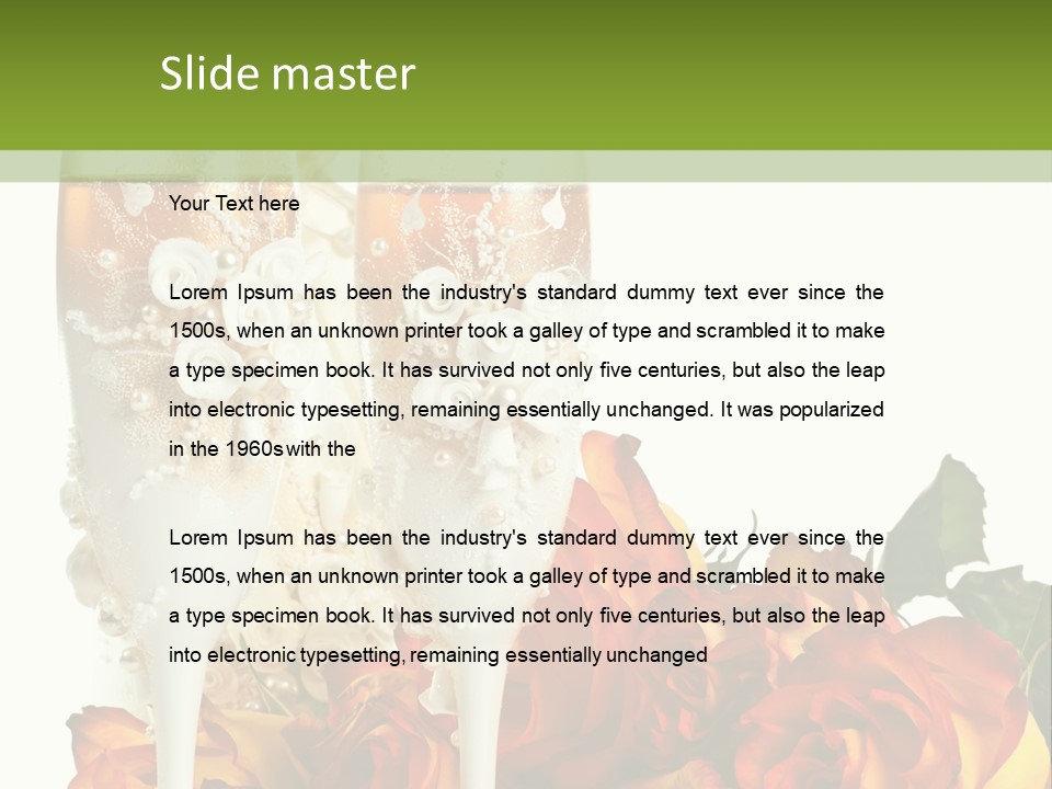 Nobody White Two PowerPoint Template