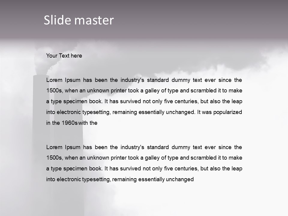 Sunset Energy Sky PowerPoint Template