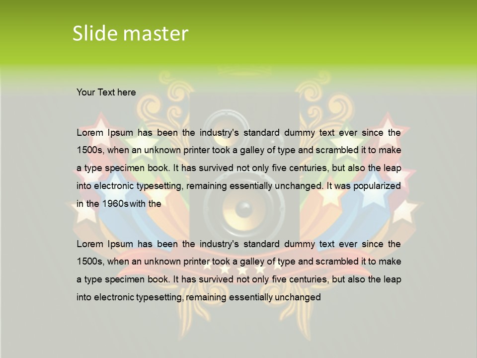 Front Red Speech PowerPoint Template