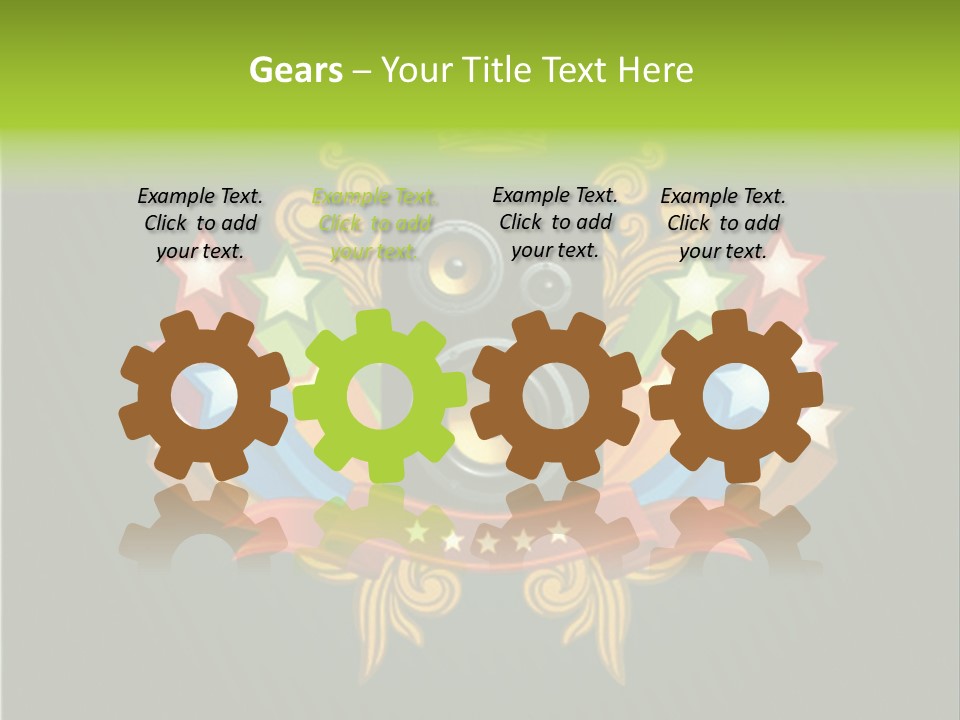 Front Red Speech PowerPoint Template