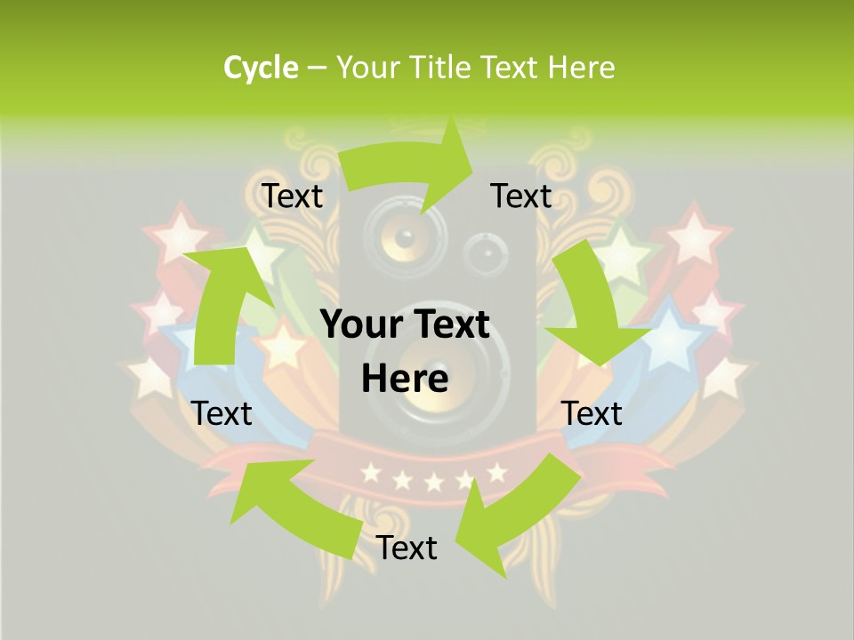 Front Red Speech PowerPoint Template