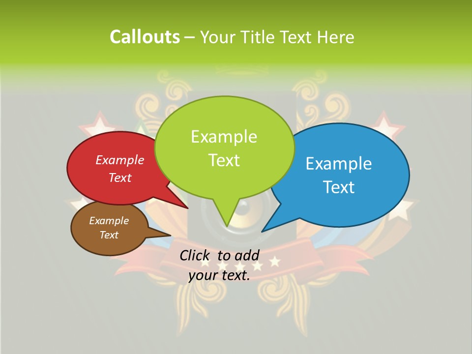 Front Red Speech PowerPoint Template