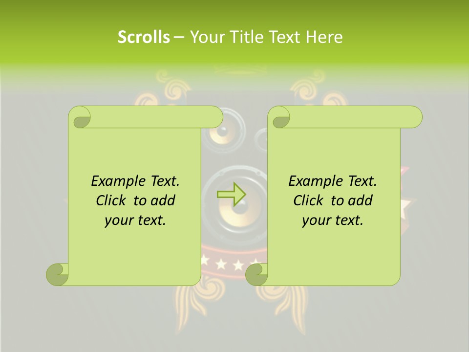 Front Red Speech PowerPoint Template