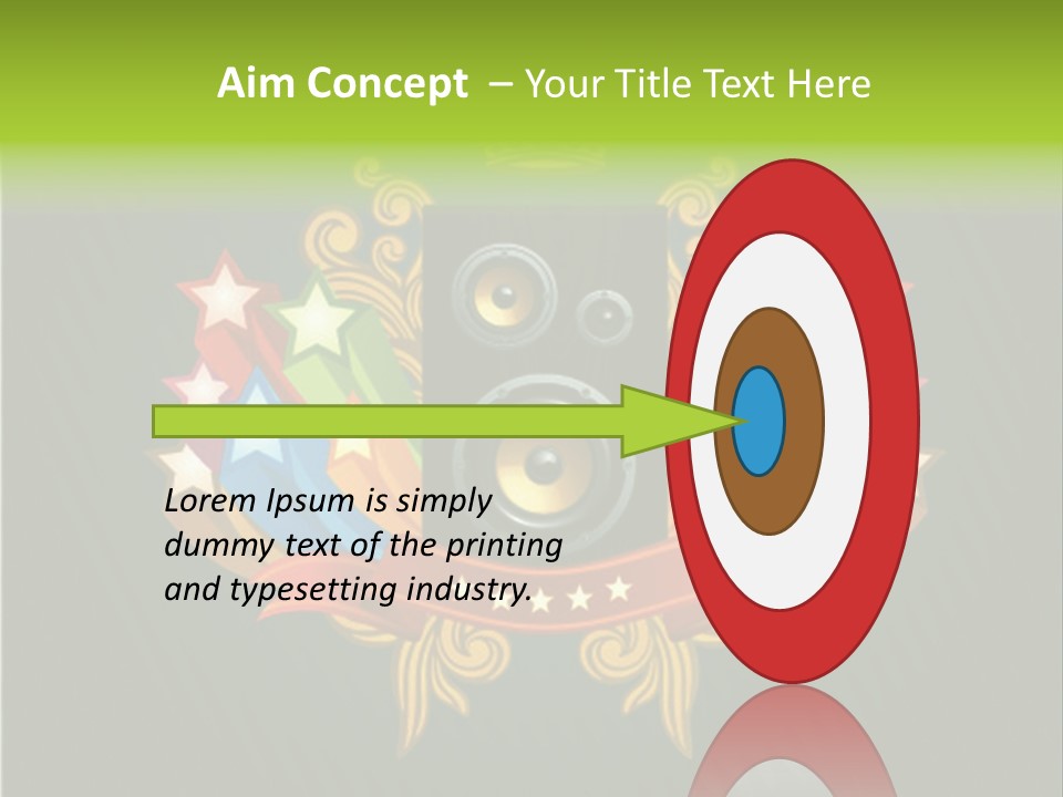 Front Red Speech PowerPoint Template