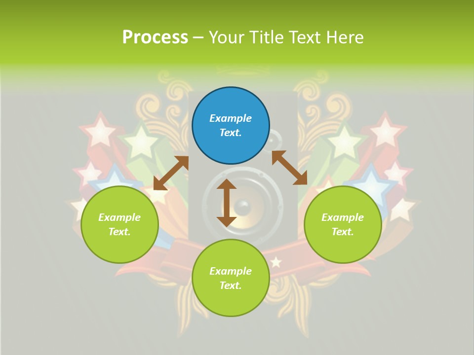 Front Red Speech PowerPoint Template