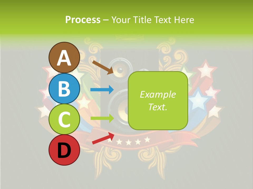 Front Red Speech PowerPoint Template