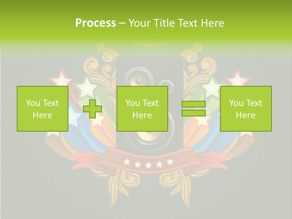 Front Red Speech PowerPoint Template