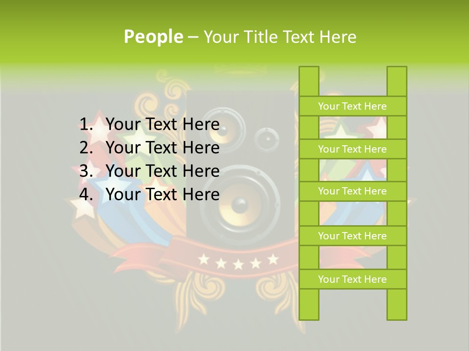 Front Red Speech PowerPoint Template