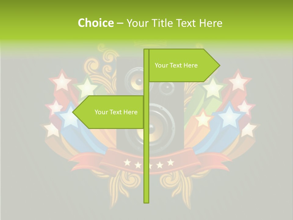 Front Red Speech PowerPoint Template