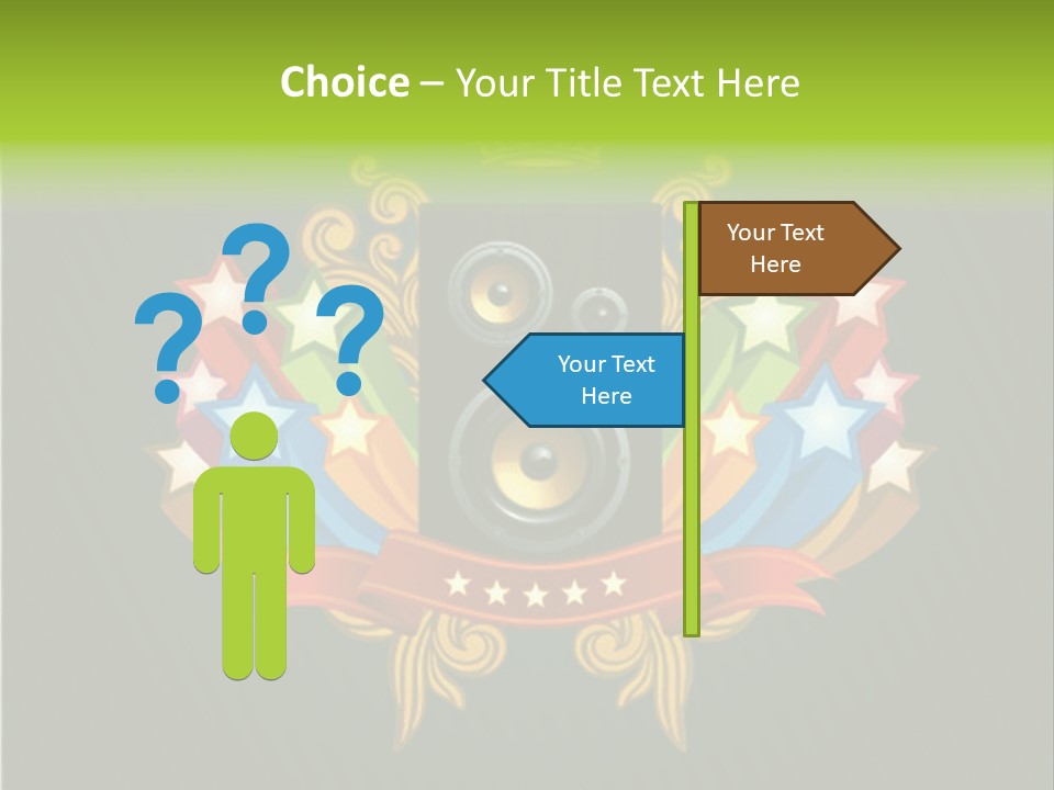 Front Red Speech PowerPoint Template