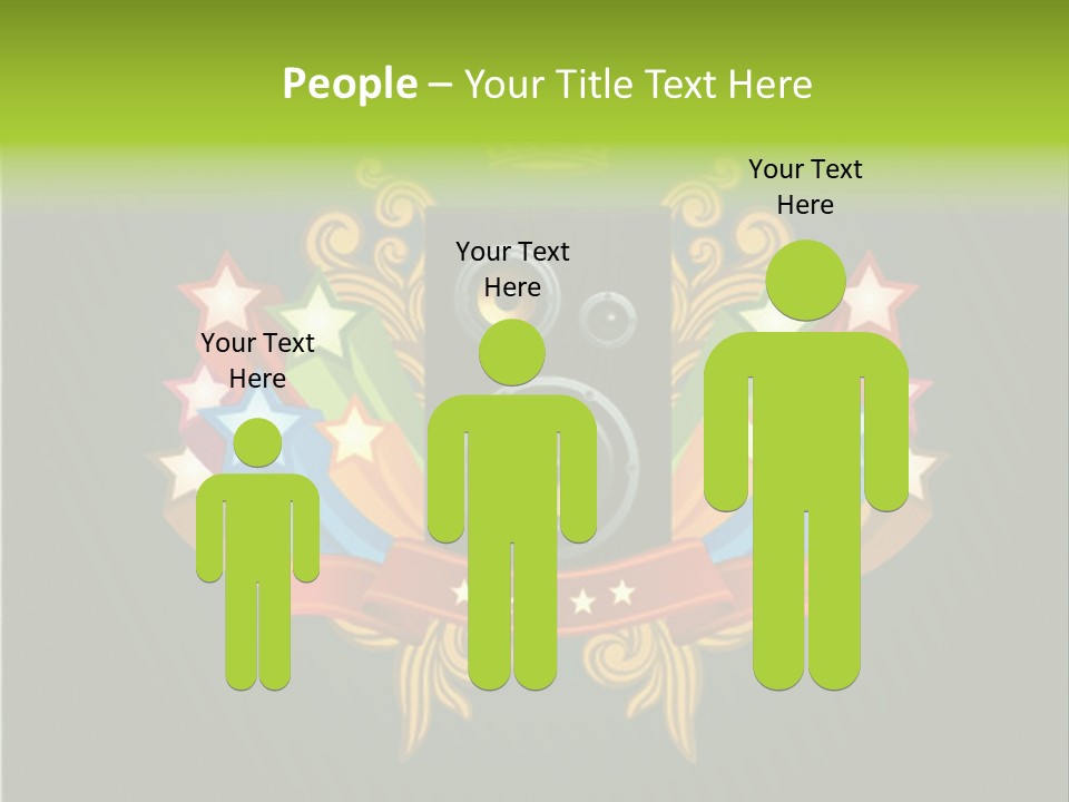 Front Red Speech PowerPoint Template