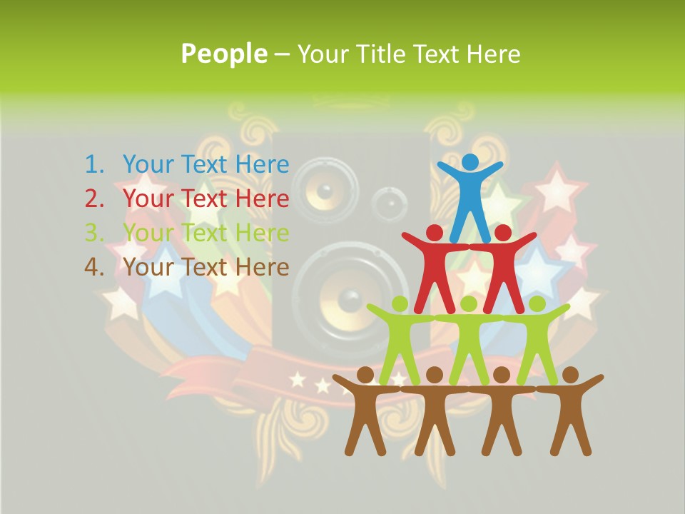 Front Red Speech PowerPoint Template