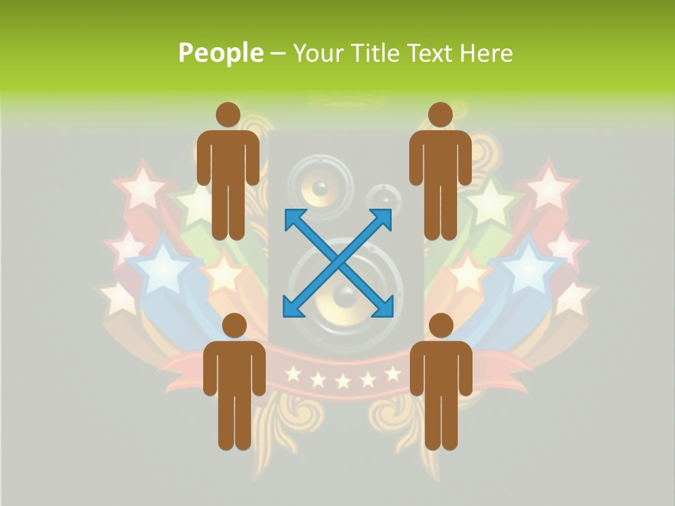 Front Red Speech PowerPoint Template