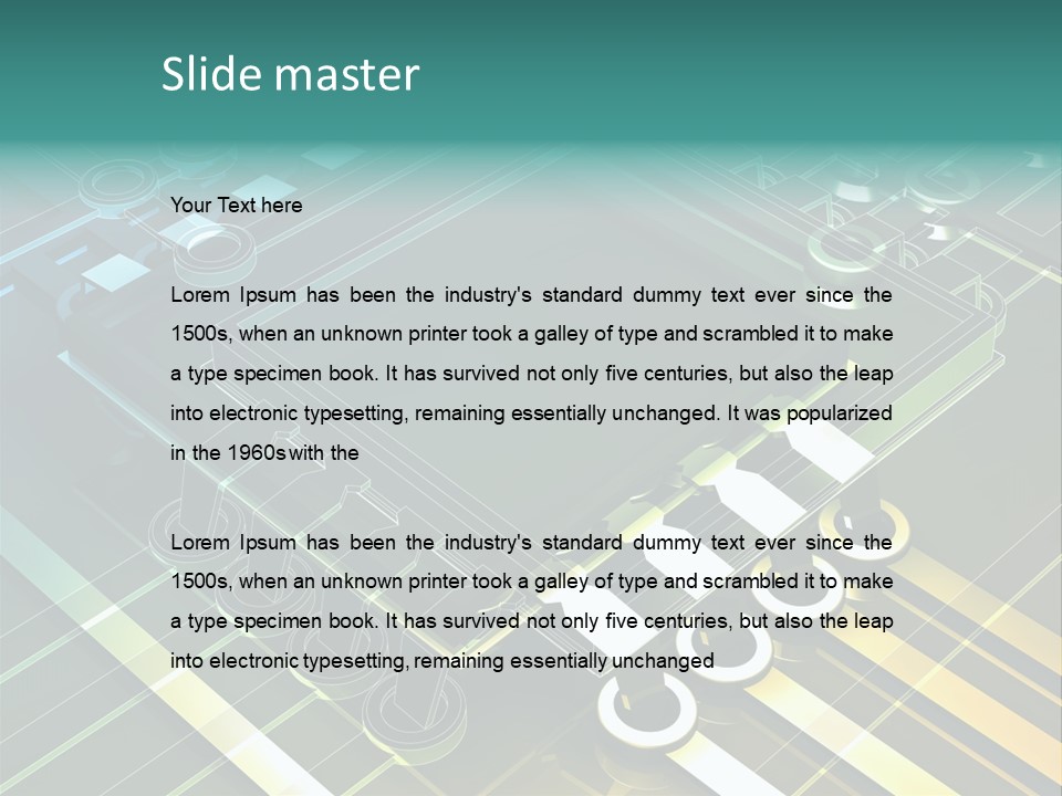 Yellow Fresh Black PowerPoint Template