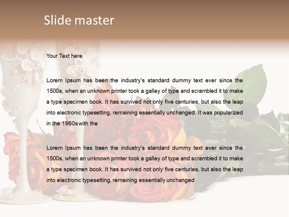 Day Alcohol Romantic PowerPoint Template