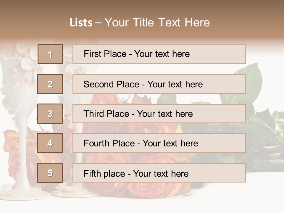 Day Alcohol Romantic PowerPoint Template
