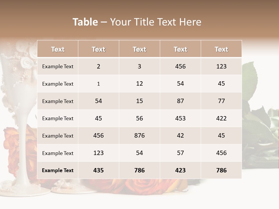 Day Alcohol Romantic PowerPoint Template